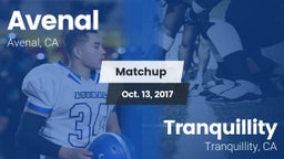 Matchup: Avenal  vs. Tranquillity  2017