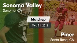 Matchup: Sonoma Valley High vs. Piner  2016