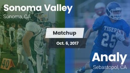 Matchup: Sonoma Valley High vs. Analy  2017