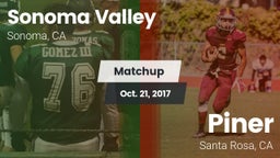 Matchup: Sonoma Valley High vs. Piner   2017