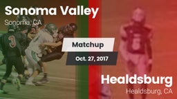 Matchup: Sonoma Valley High vs. Healdsburg  2017