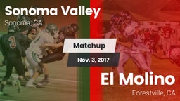 Matchup: Sonoma Valley High vs. El Molino  2017