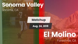 Matchup: Sonoma Valley High vs. El Molino  2018