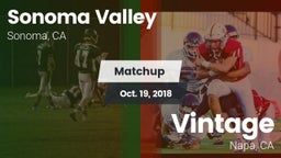 Matchup: Sonoma Valley High vs. Vintage  2018