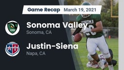 Recap: Sonoma Valley  vs. Justin-Siena  2021