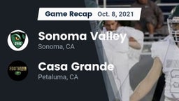 Recap: Sonoma Valley  vs. Casa Grande  2021