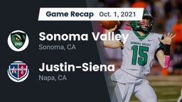 Recap: Sonoma Valley  vs. Justin-Siena  2021