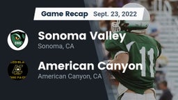 Recap: Sonoma Valley  vs. American Canyon  2022