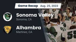 Recap: Sonoma Valley  vs. Alhambra  2023