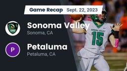 Recap: Sonoma Valley  vs. Petaluma  2023