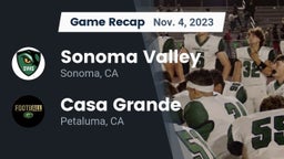 Recap: Sonoma Valley  vs. Casa Grande  2023
