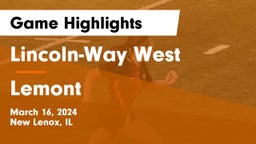 Lincoln-Way West  vs Lemont  Game Highlights - March 16, 2024