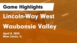 Lincoln-Way West  vs Waubonsie Valley  Game Highlights - April 8, 2024