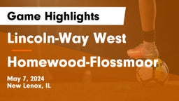 Lincoln-Way West  vs Homewood-Flossmoor  Game Highlights - May 7, 2024