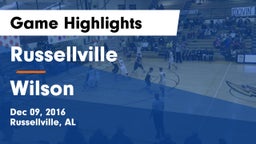 Russellville  vs Wilson  Game Highlights - Dec 09, 2016