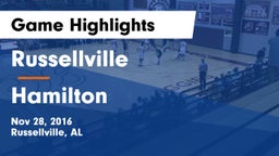 Russellville  vs Hamilton  Game Highlights - Nov 28, 2016