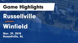 Russellville  vs Winfield Game Highlights - Nov. 29, 2018