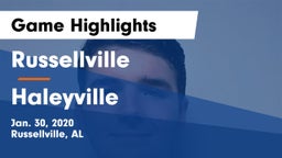 Russellville  vs Haleyville  Game Highlights - Jan. 30, 2020