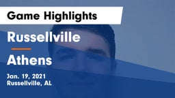 Russellville  vs Athens  Game Highlights - Jan. 19, 2021