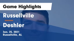 Russellville  vs Deshler  Game Highlights - Jan. 25, 2021
