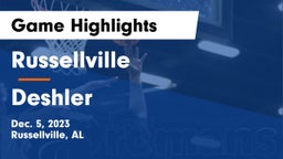 Russellville  vs Deshler  Game Highlights - Dec. 5, 2023