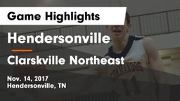 Hendersonville  vs Clarskville Northeast Game Highlights - Nov. 14, 2017