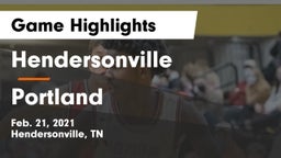 Hendersonville  vs Portland  Game Highlights - Feb. 21, 2021