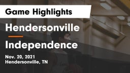 Hendersonville  vs Independence  Game Highlights - Nov. 20, 2021