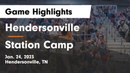 Hendersonville  vs Station Camp  Game Highlights - Jan. 24, 2023