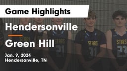 Hendersonville  vs Green Hill  Game Highlights - Jan. 9, 2024