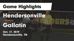 Hendersonville  vs Gallatin  Game Highlights - Oct. 17, 2019
