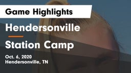 Hendersonville  vs Station Camp Game Highlights - Oct. 6, 2020