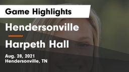 Hendersonville  vs Harpeth Hall Game Highlights - Aug. 28, 2021