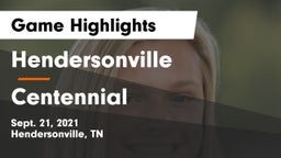Hendersonville  vs Centennial  Game Highlights - Sept. 21, 2021