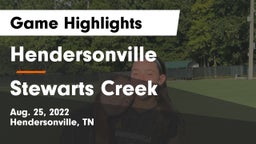 Hendersonville  vs Stewarts Creek Game Highlights - Aug. 25, 2022
