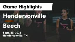 Hendersonville  vs Beech Game Highlights - Sept. 20, 2022
