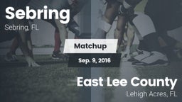Matchup: Sebring  vs. East Lee County  2016