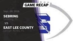Recap: Sebring  vs. East Lee County  2016