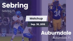 Matchup: Sebring  vs. Auburndale  2016