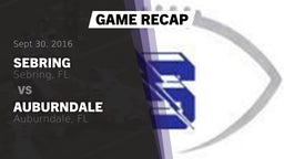 Recap: Sebring  vs. Auburndale  2016