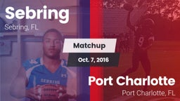 Matchup: Sebring  vs. Port Charlotte  2016