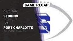 Recap: Sebring  vs. Port Charlotte  2016