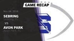 Recap: Sebring  vs. Avon Park  2016