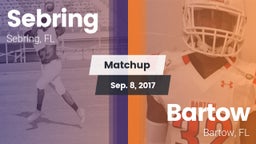 Matchup: Sebring  vs. Bartow  2017