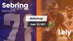 Matchup: Sebring  vs. Lely  2017