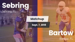 Matchup: Sebring  vs. Bartow  2018