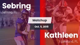 Matchup: Sebring  vs. Kathleen  2018