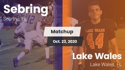 Matchup: Sebring  vs. Lake Wales  2020