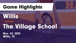 Willis  vs The Village School Game Highlights - Nov. 24, 2023
