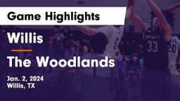 Willis  vs The Woodlands  Game Highlights - Jan. 2, 2024